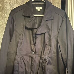 Cato Women's Elegant Black Trench-style short jacket